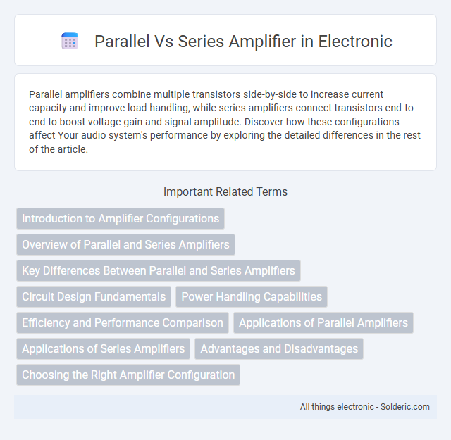 Series vs Parallel amplifier - What is the difference?