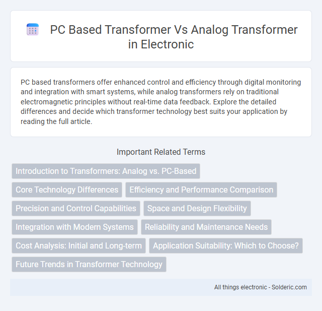 Analog Transformer vs PC-Based Transformer - What is the difference?