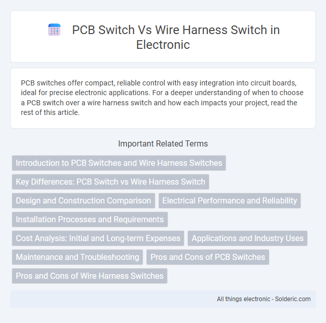 Comparison: PCB Switch vs. Wire Harness Switch - What is the difference?