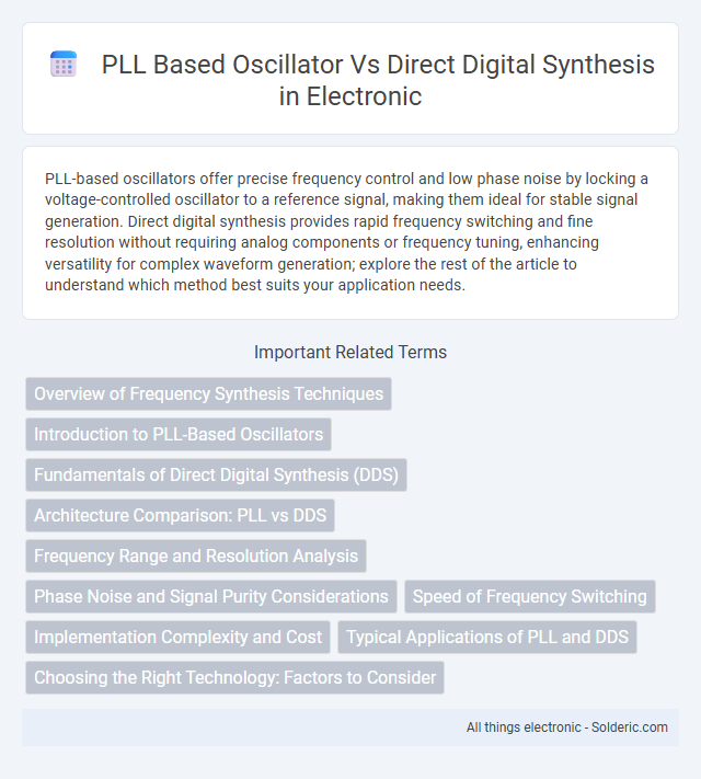 Direct Digital Synthesis vs PLL Based Oscillator - What is the difference?