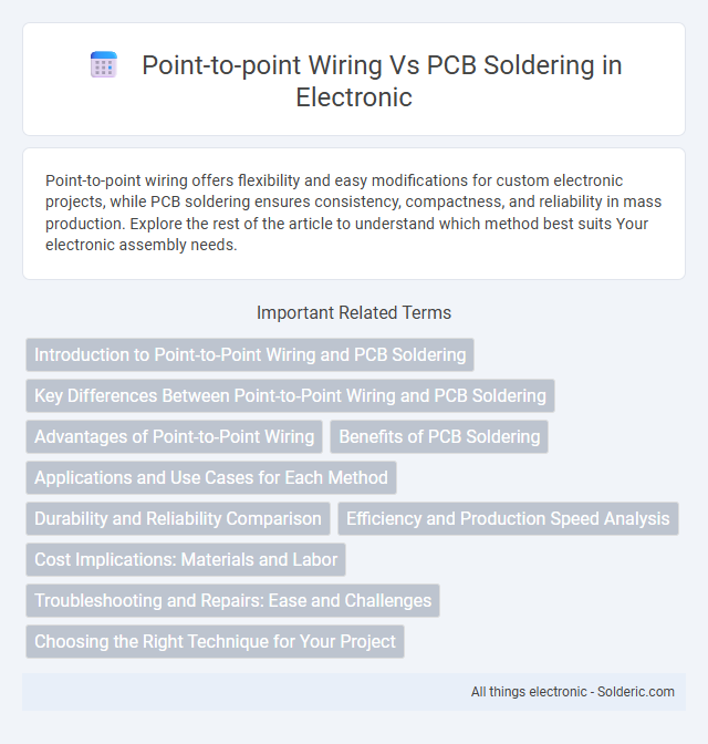 PCB soldering vs Point-to-point wiring - What is the difference?