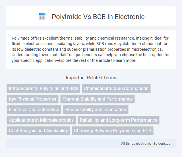 BCB vs Polyimide - What is the difference?