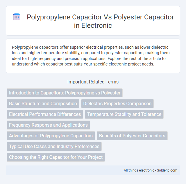 Polyester Capacitor vs Polypropylene Capacitor - What is the difference?