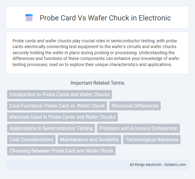 Probe Card vs Wafer Chuck - What is the difference?
