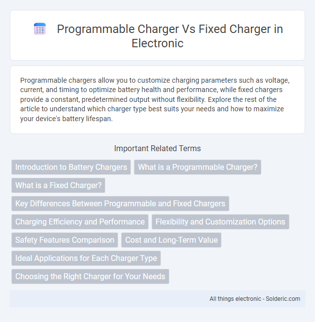 Fixed charger vs programmable charger - What is the difference?
