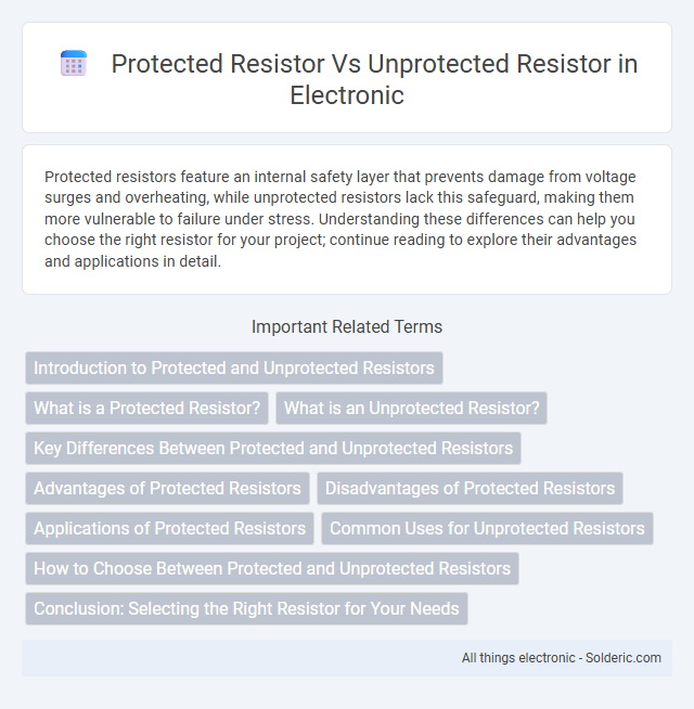 Protected Resistor vs Unprotected Resistor - What is the difference?