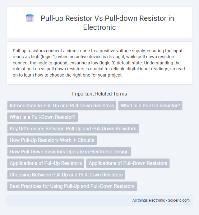 Pull-down resistor vs Pull-up resistor - What is the difference?