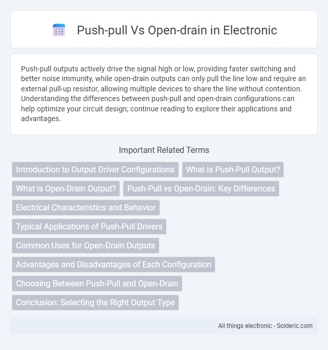 Open-Drain vs Push-Pull - What is the difference?