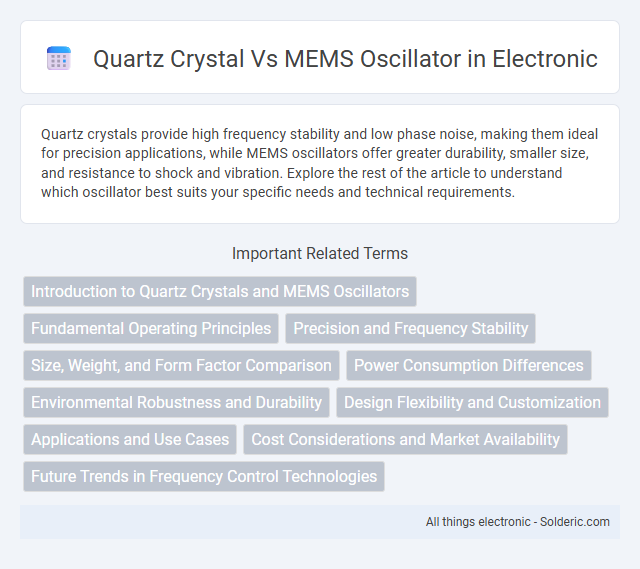 MEMS oscillator vs Quartz crystal - What is the difference?