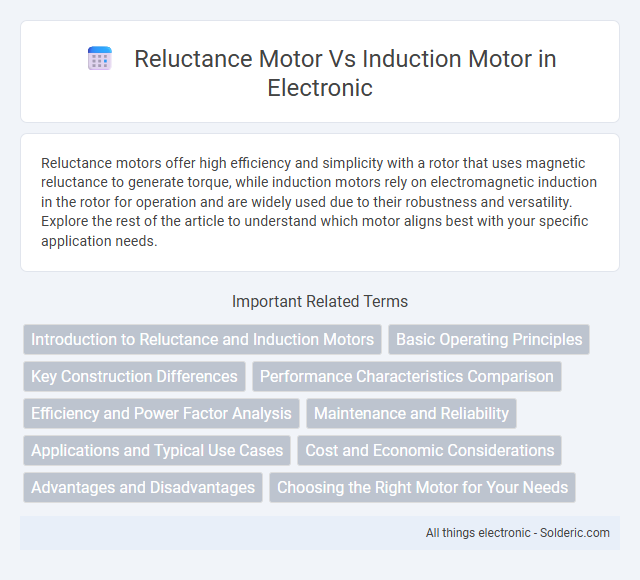 Induction Motor vs Reluctance Motor - What is the difference?