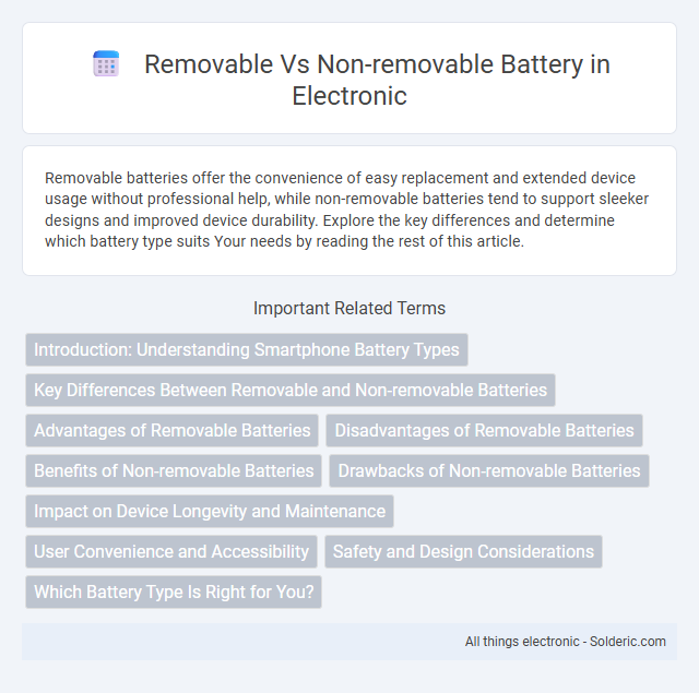 Non-removable vs Removable Battery - What is the difference?