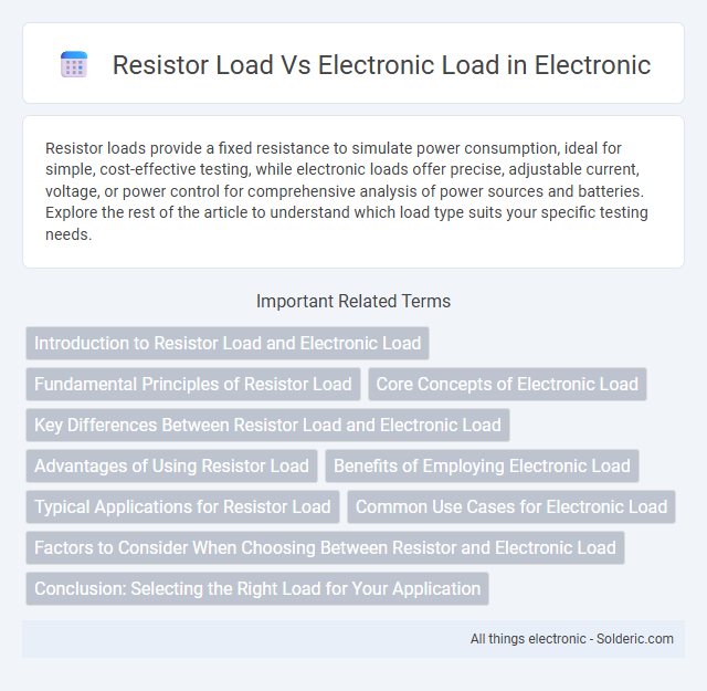 Electronic load vs Resistor load - What is the difference?