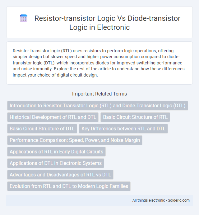 Diode-transistor logic vs Resistor-transistor logic - What is the difference?