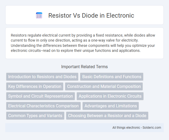 Diode vs Resistor - What is the difference?