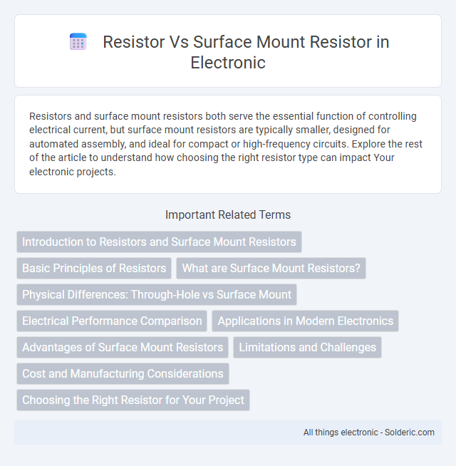 Resistor vs Surface Mount Resistor - What is the difference?