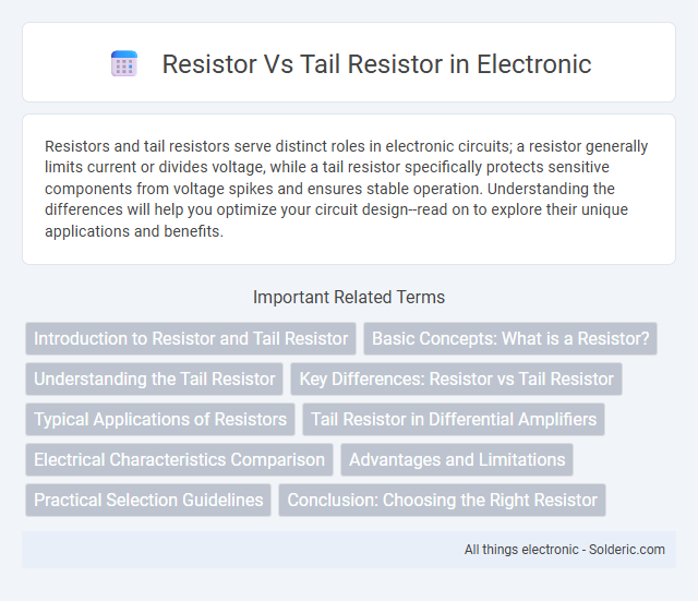 Resistor vs Tail Resistor - What is the difference?