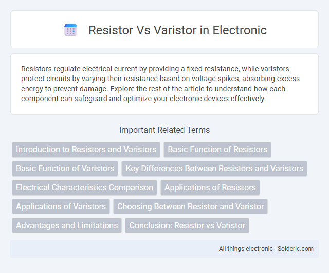 Resistor vs Varistor - What is the difference?
