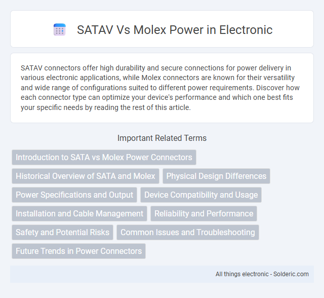 Molex power vs SATAV - What is the difference?