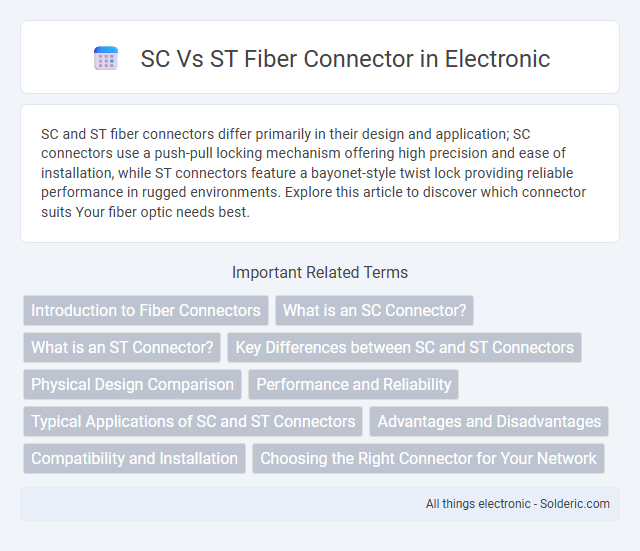 SC vs ST Fiber Connector - What is the difference?
