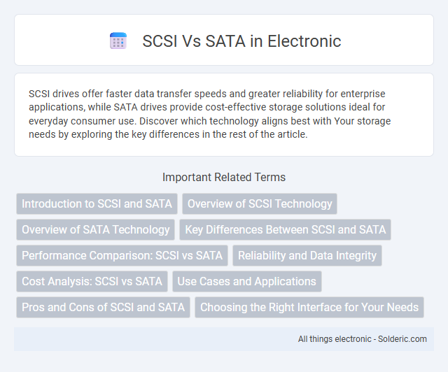 SATA vs SCSI - What is the difference?