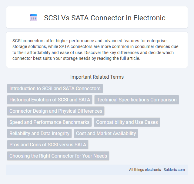 SATA vs SCSI connector - What is the difference?