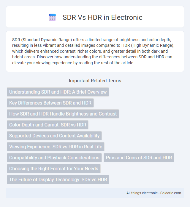 HDR vs SDR - What is the difference?