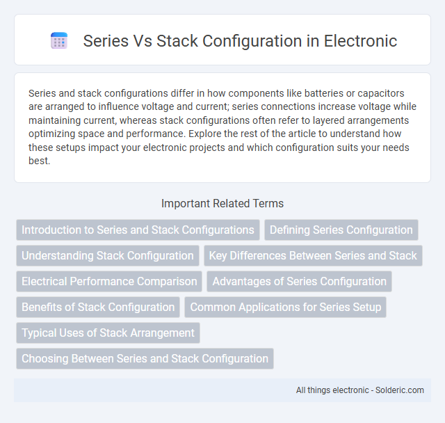 Stack vs Series Configuration - What is the difference?