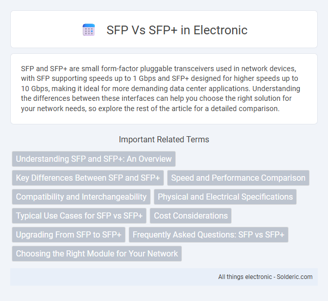 SFP vs SFP+ - What is the difference?