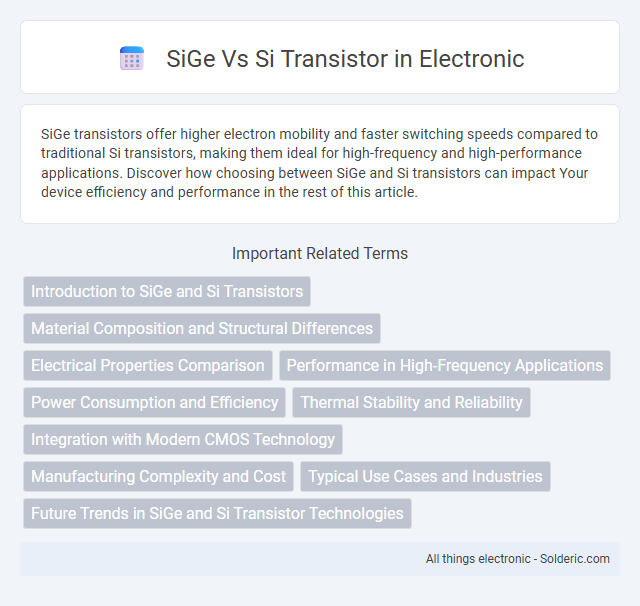 Si Transistor vs SiGe Transistor - What is the difference?