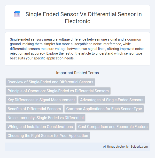 Differential sensor vs single ended sensor - What is the difference?