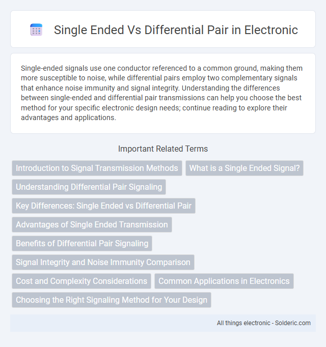 Differential Pair vs Single Ended - What is the difference?