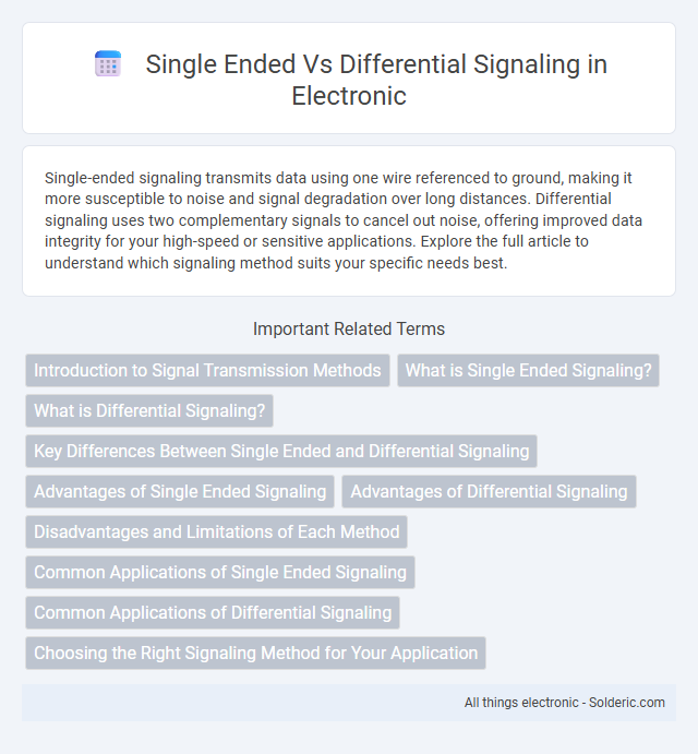 Differential Signaling vs Single Ended - What is the difference?