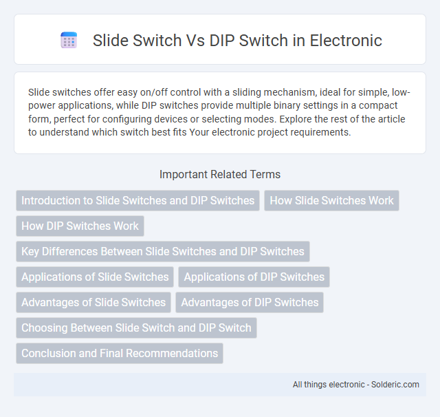 DIP Switch vs Slide Switch - What is the difference?