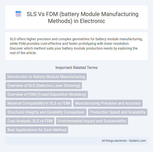 FDM vs SLS (battery module manufacturing methods) - What is the difference?