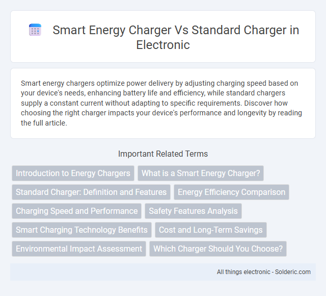 Smart energy charger vs Standard charger - What is the difference?