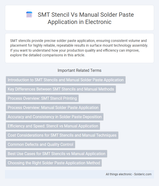 Manual Solder Paste Application vs SMT Stencil - What is the difference?