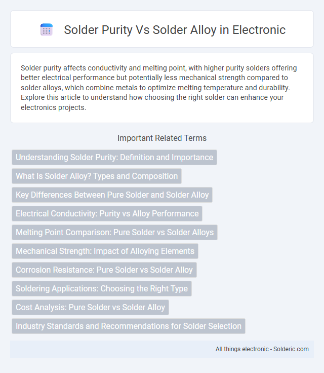 Solder alloy vs solder purity - What is the difference?