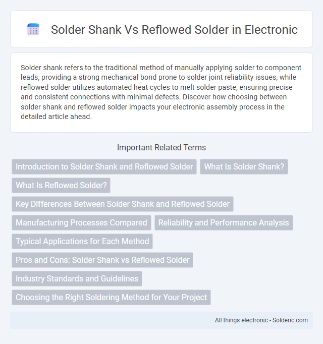 Reflowed solder vs solder shank - What is the difference?