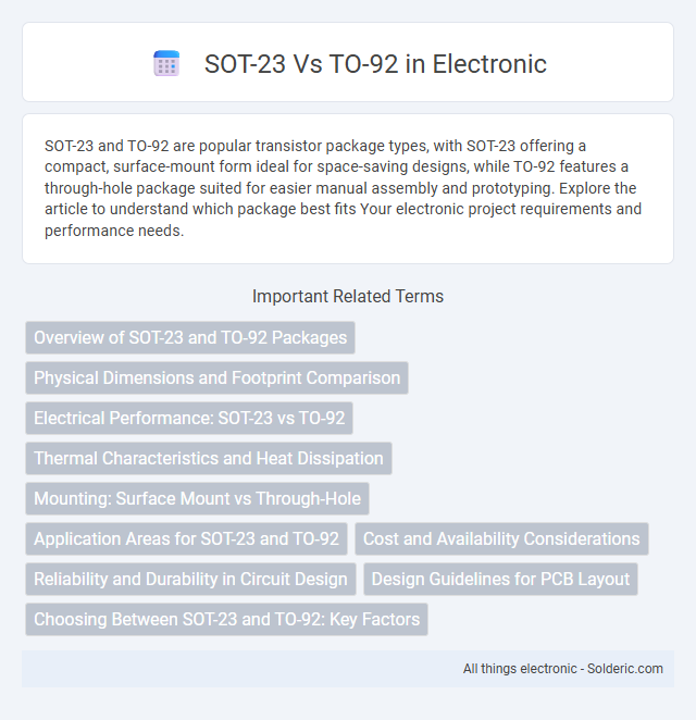 SOT-23 vs TO-92 - What is the difference?
