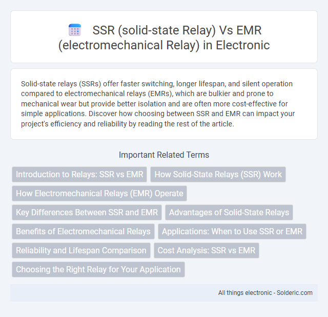 EMR (electromechanical relay) vs SSR (solid-state relay) - What is the difference?