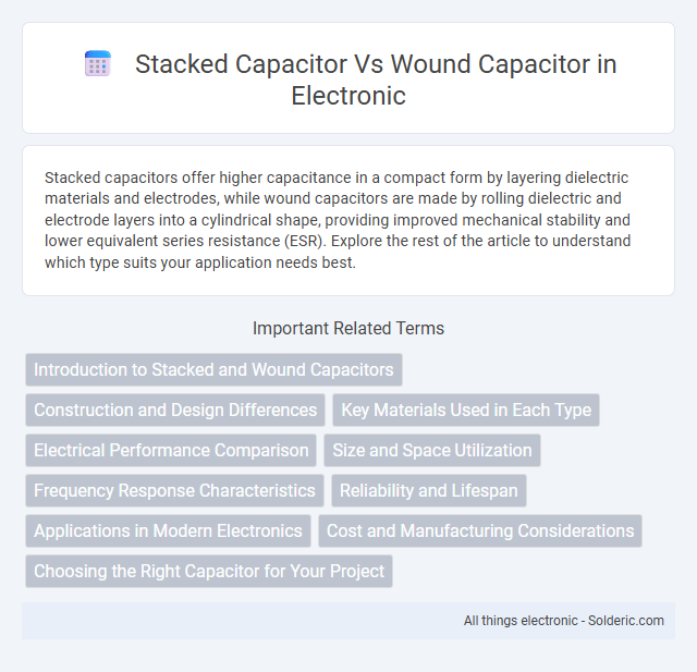 Stacked Capacitor vs Wound Capacitor - What is the difference?