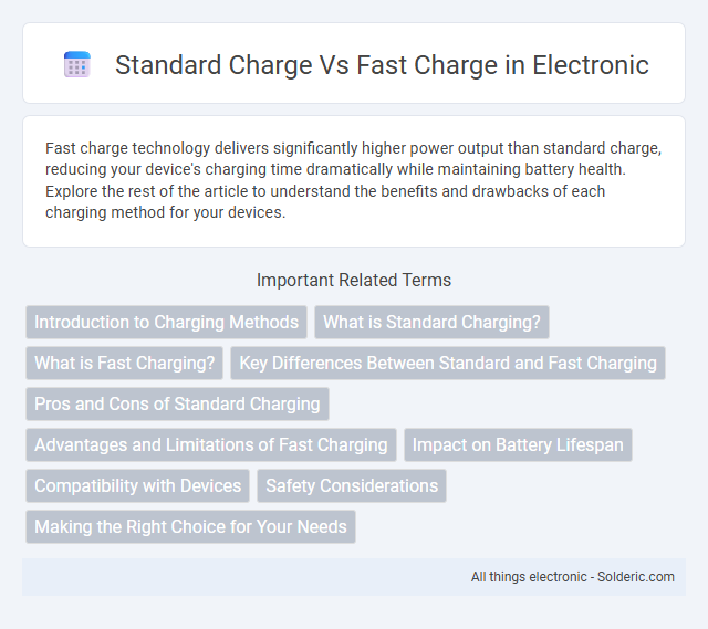 Fast charge vs Standard charge - What is the difference?