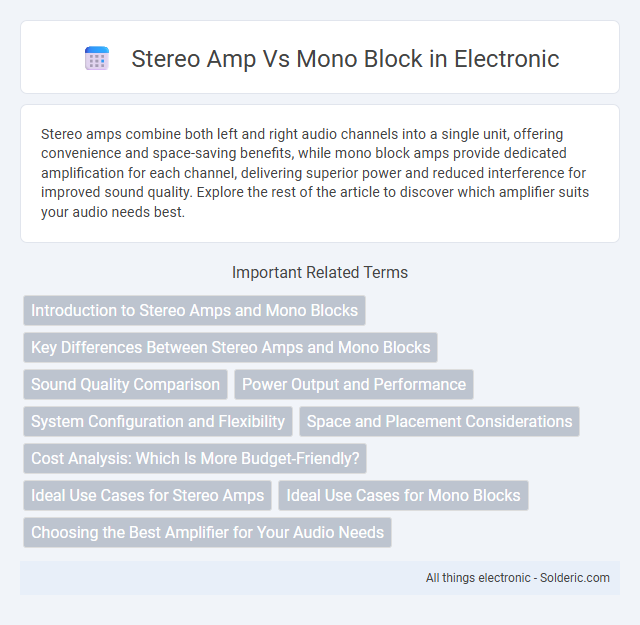 Mono Block vs Stereo Amp - What is the difference?