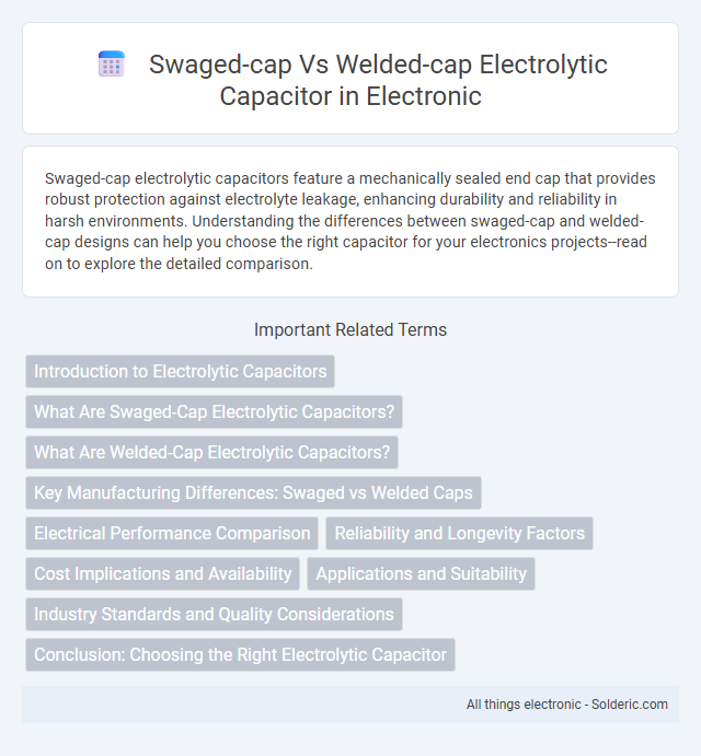 Swaged-Cap vs Welded-Cap Electrolytic Capacitor - What is the difference?