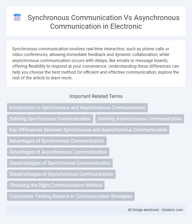 Asynchronous Communication vs Synchronous Communication - What is the difference?