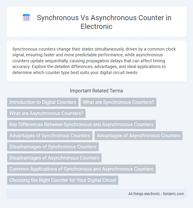 Asynchronous vs Synchronous Counter - What is the difference?