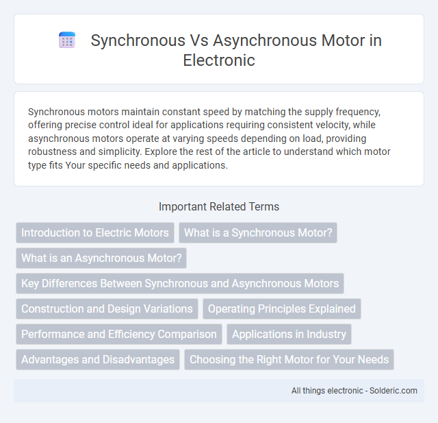 Asynchronous vs Synchronous Motor - What is the difference?