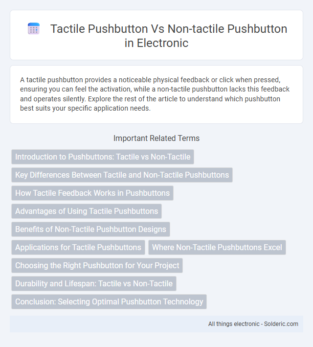 Non-Tactile Pushbutton vs Tactile Pushbutton - What is the difference?