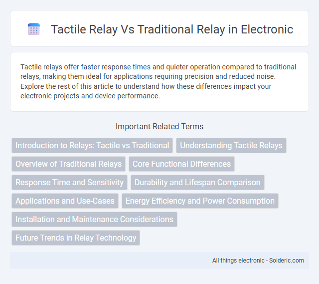 Tactile Relay vs Traditional Relay - What is the difference?