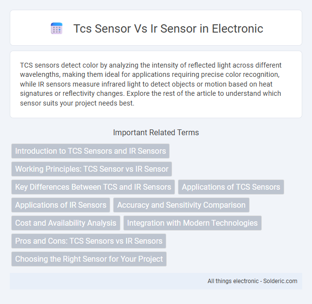 IR Sensor vs TCS Sensor - What is the difference?